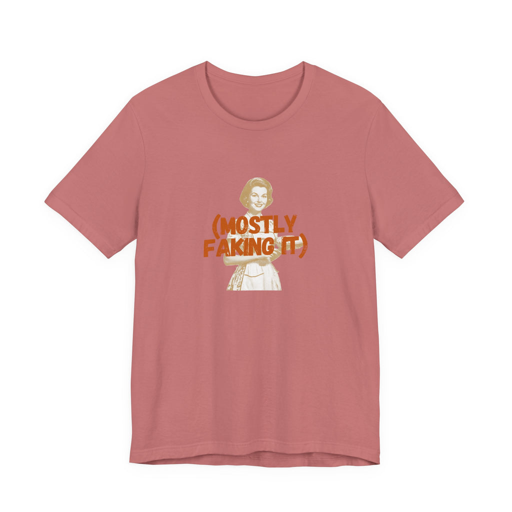 Mostly Winging It Funny Mom T-Shirt Sarcastic Gift