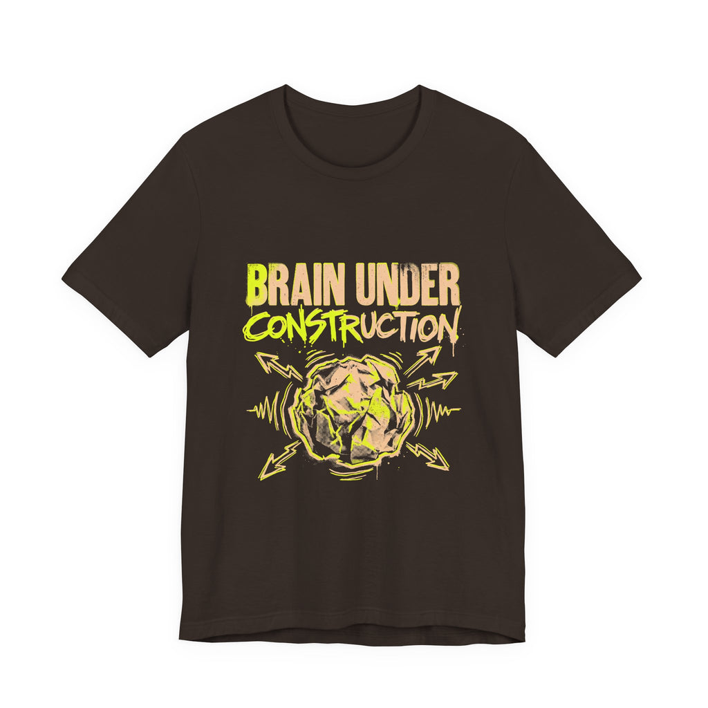 Brain Under Construction Funny Mom Gift Shirt Mom Life Tee