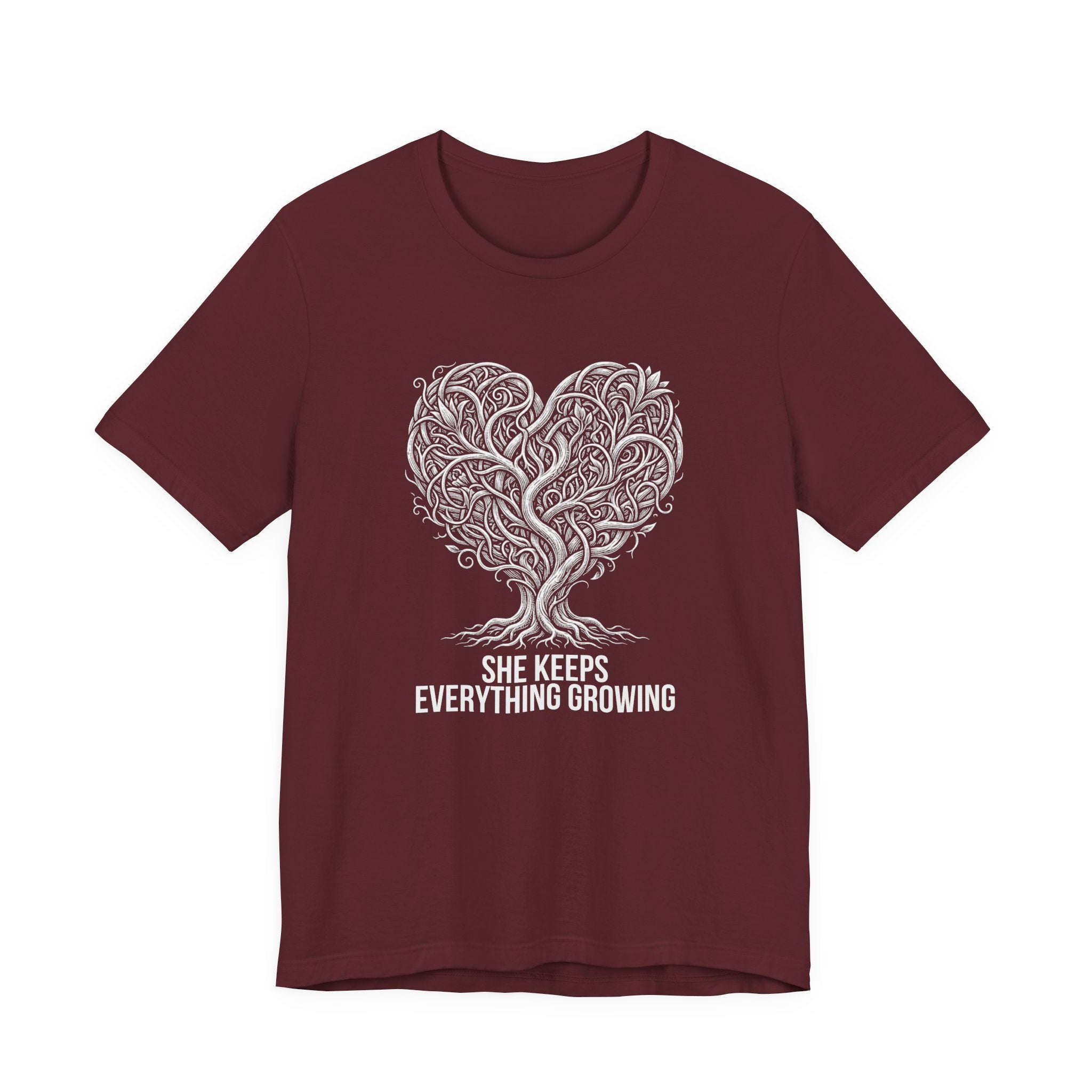 She Keeps Everything Growing - Mothers Day T-Shirt - Gift For Mom
