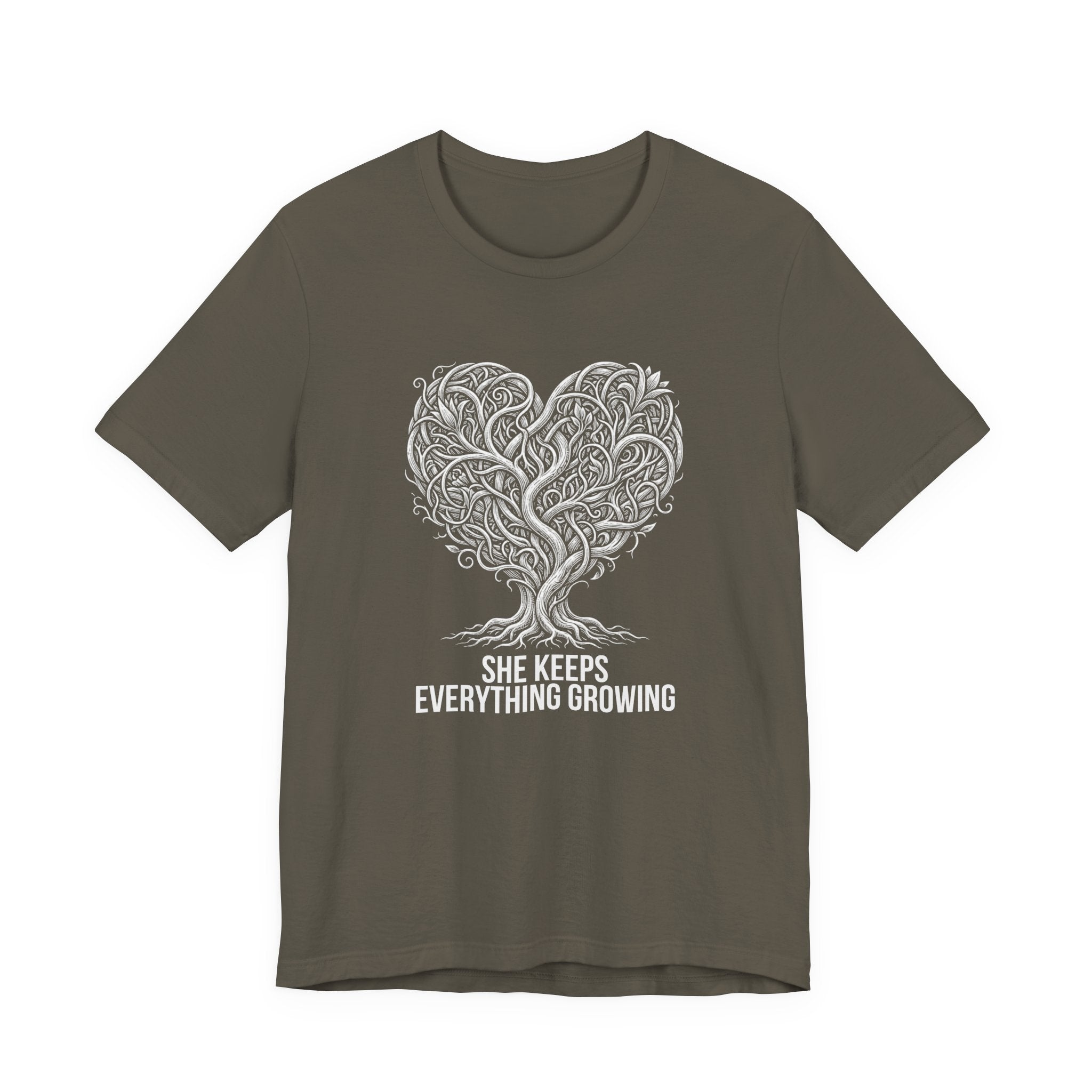 She Keeps Everything Growing - Mothers Day T-Shirt - Gift For Mom