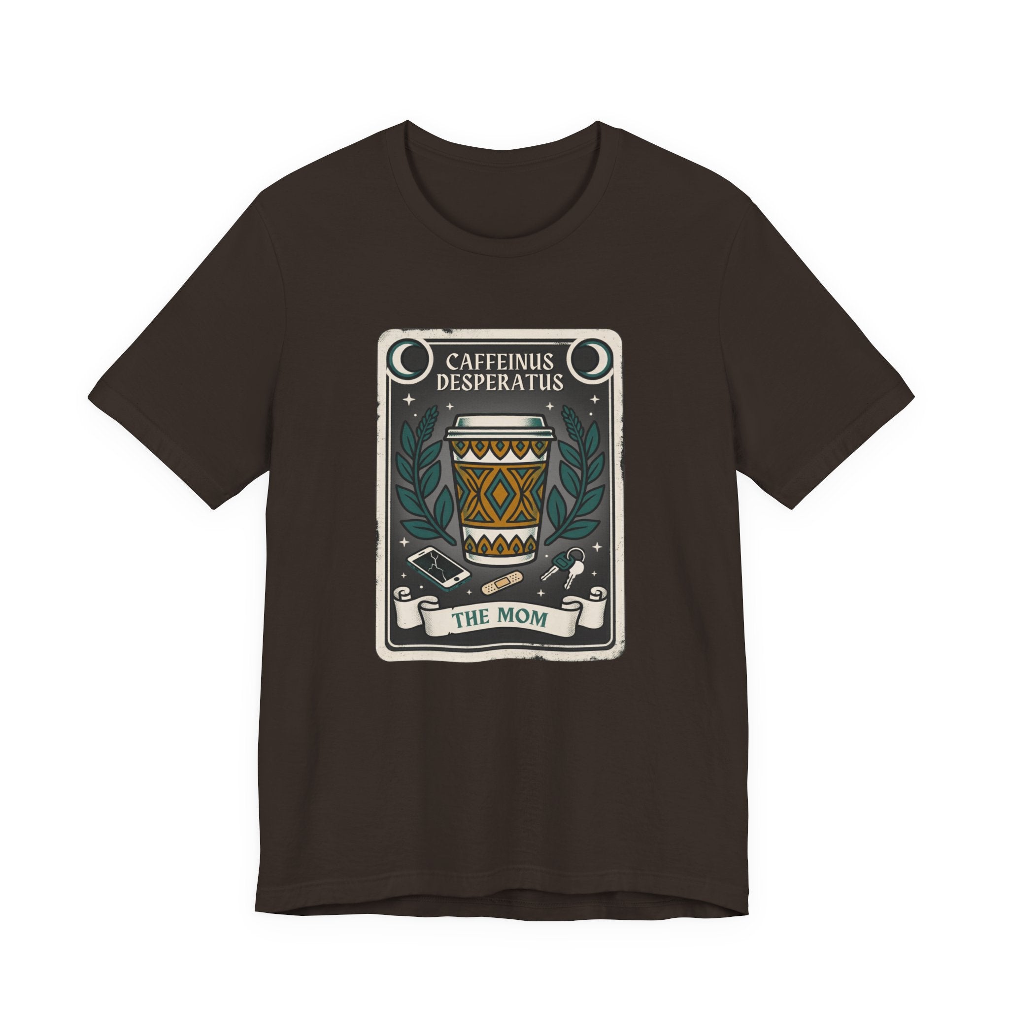 Caffeinus Desperatus Funny Mom T-Shirt Sarcastic Gift