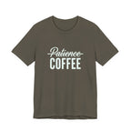 Patience & Coffee Funny Mom T-Shirt Sarcastic Gift for Moms