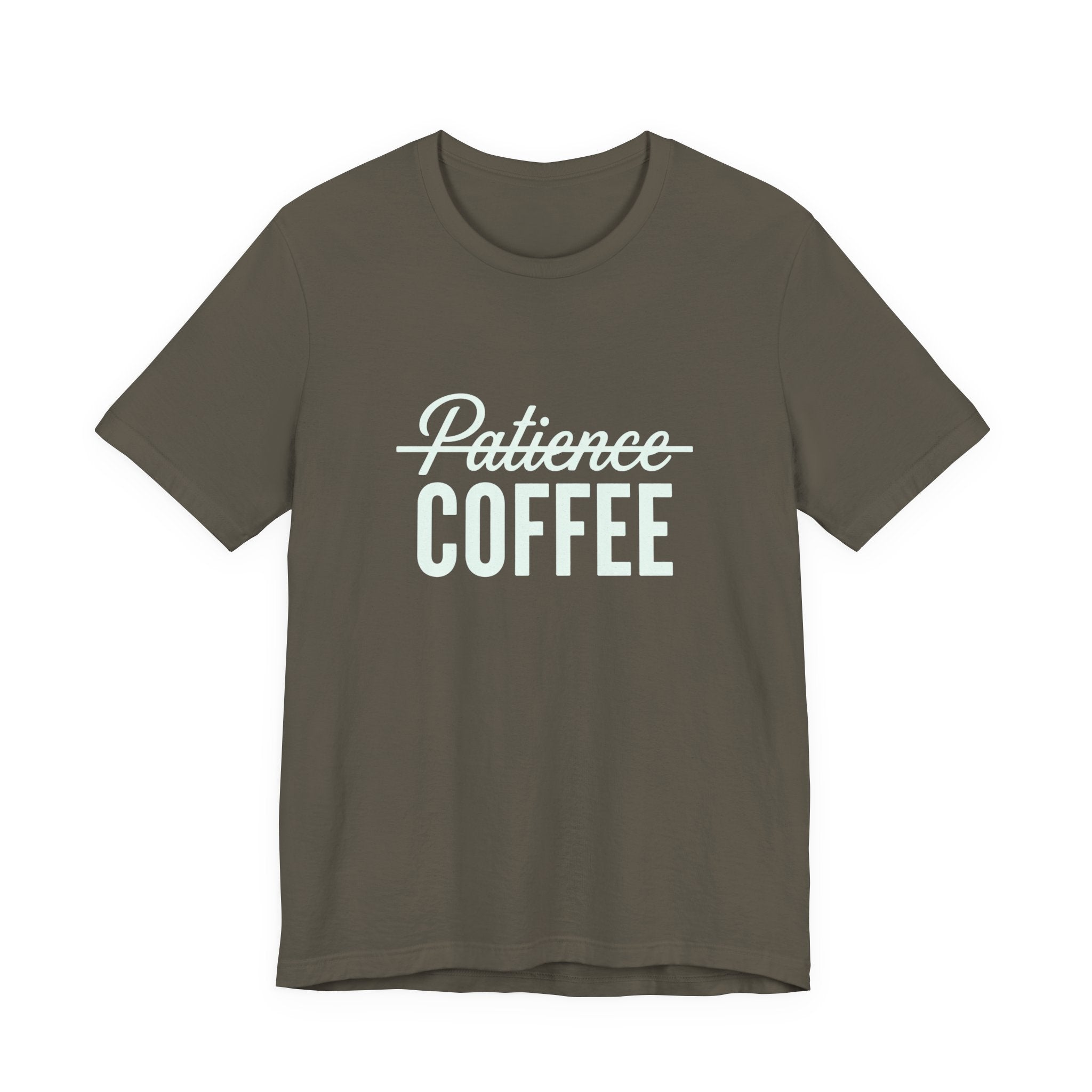 Patience & Coffee Funny Mom T-Shirt Sarcastic Gift for Moms