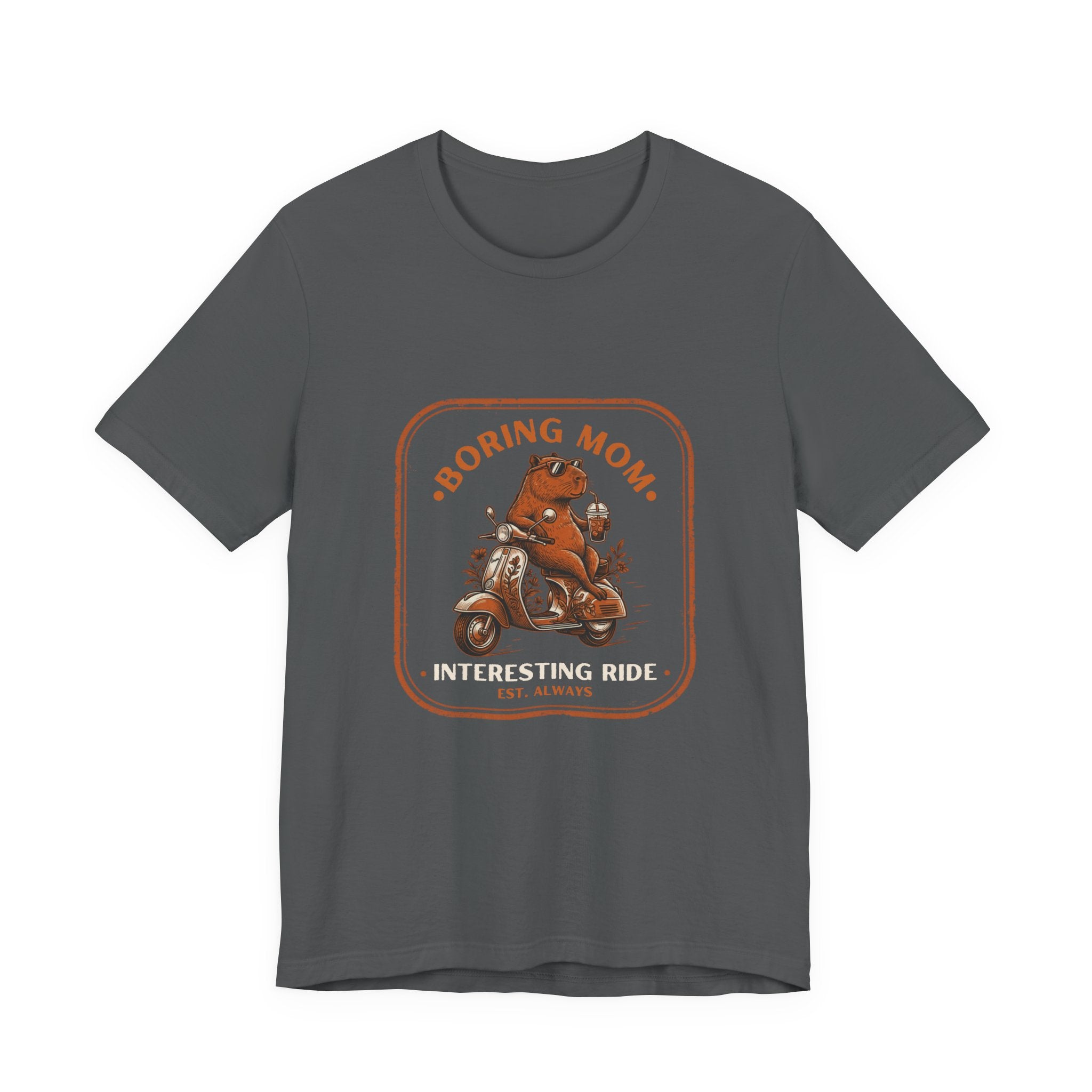 Boring Mom Interesting Ride Funny Mom T-Shirt Real Motherhood