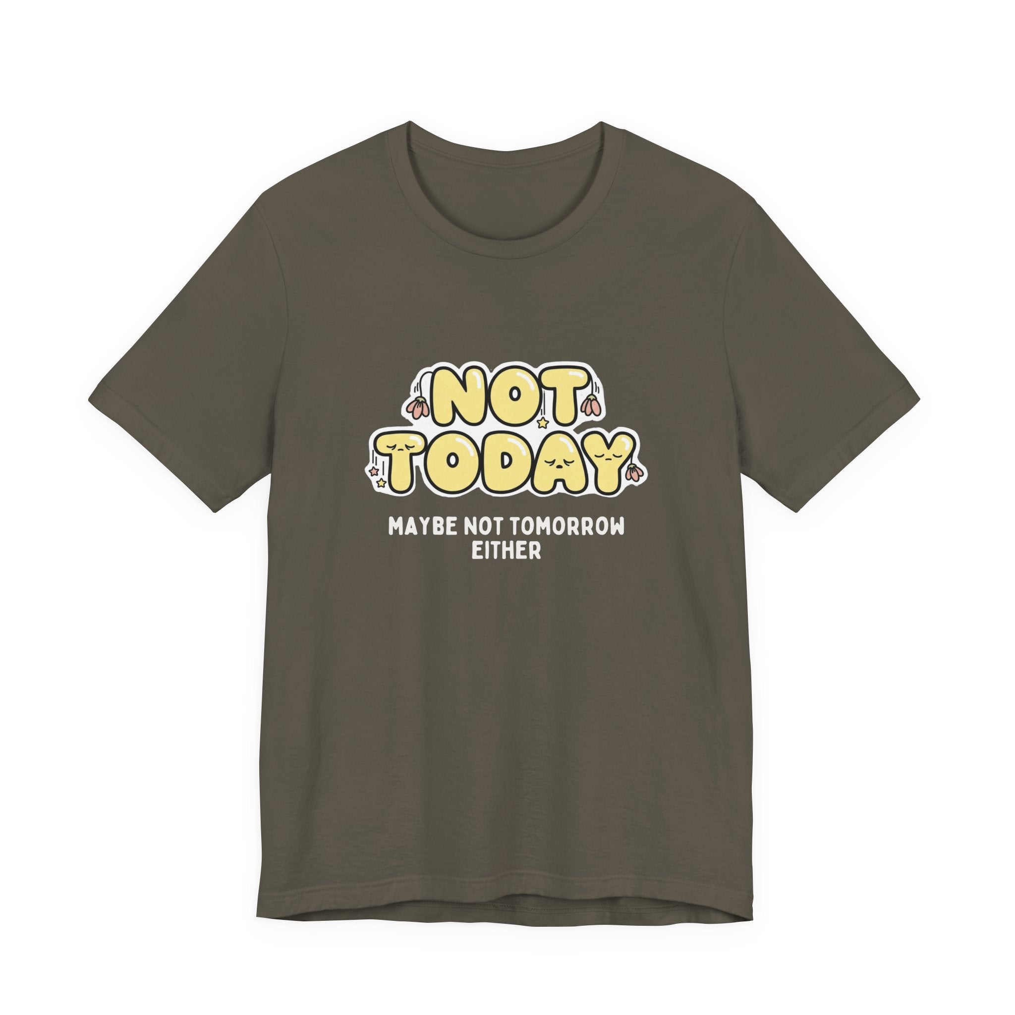Not Today Kawaii Funny Mom T-Shirt | Boring Moms Club Tee