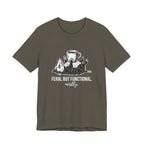 Feral But Functional Mostly Funny Mom T-Shirt Sarcastic Mom Tee