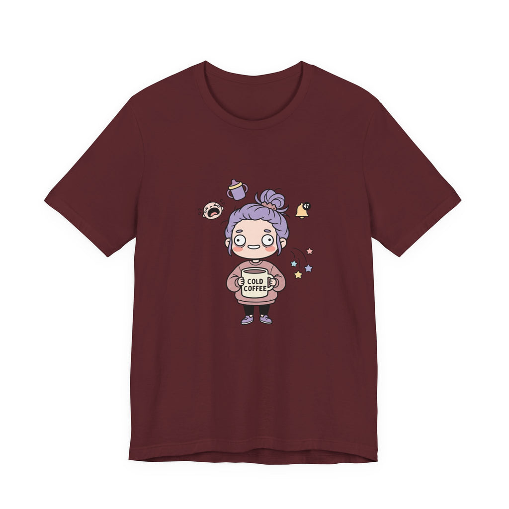 Tired Mom Kawaii Funny Mom Shirt | Relatable Mom Life Apparel