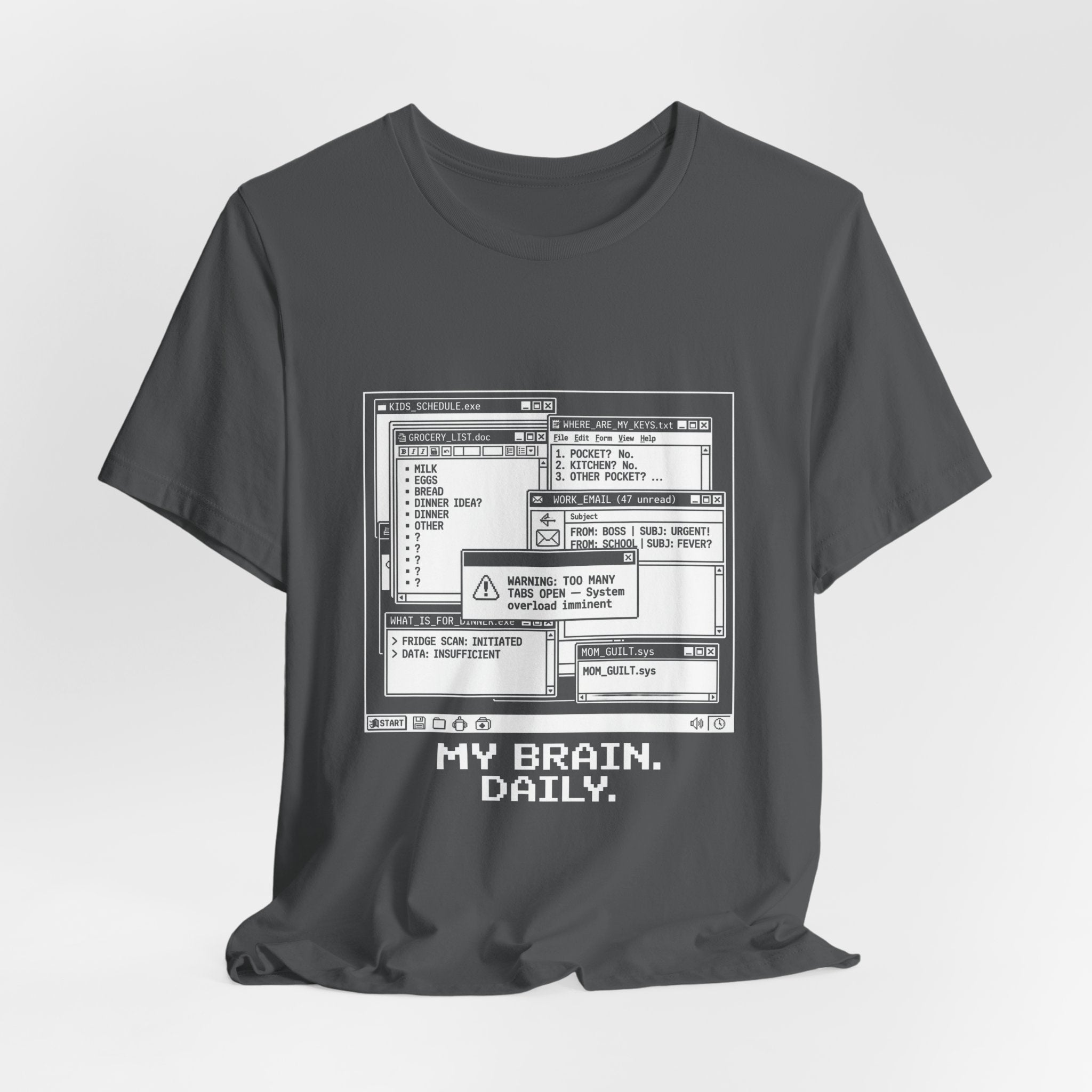 Mama Brain Tabs -  Funny Mom Gift, Sarcastic Mom Tee