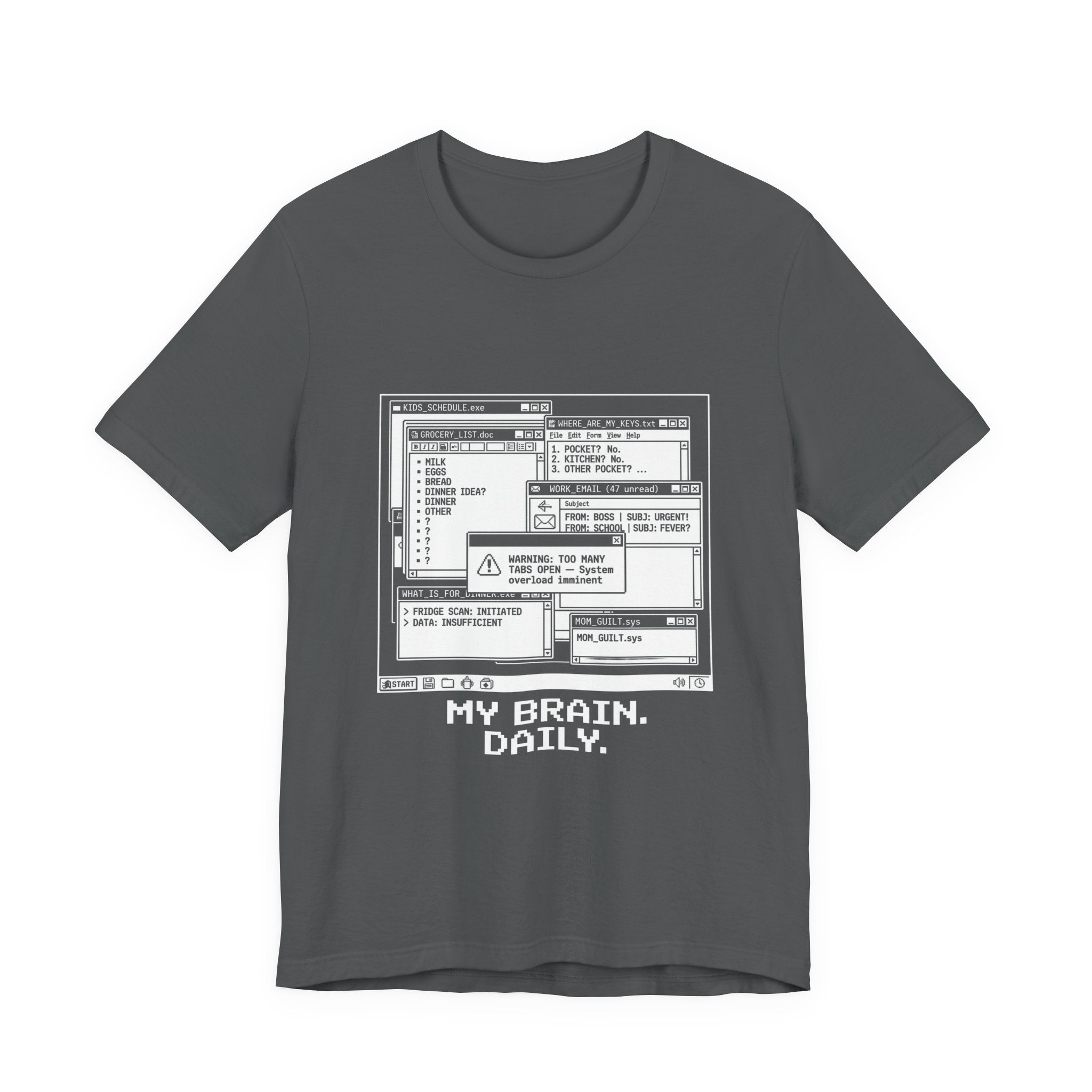 Mama Brain Tabs -  Funny Mom Gift, Sarcastic Mom Tee