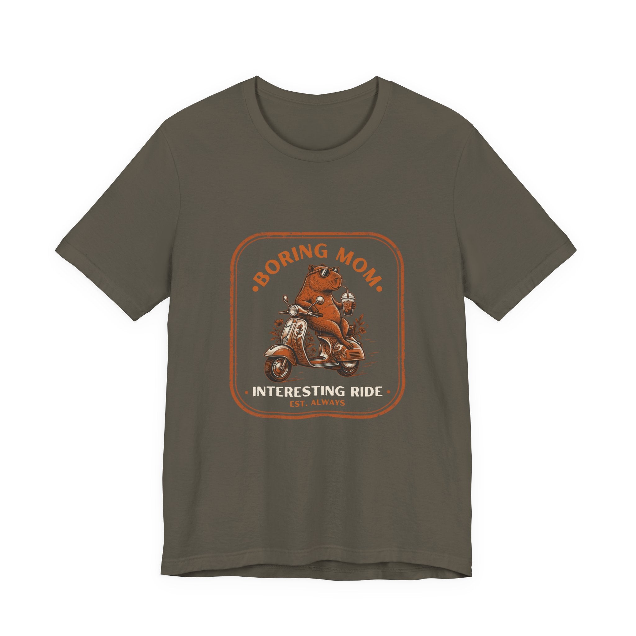 Boring Mom Interesting Ride Funny Mom T-Shirt Real Motherhood
