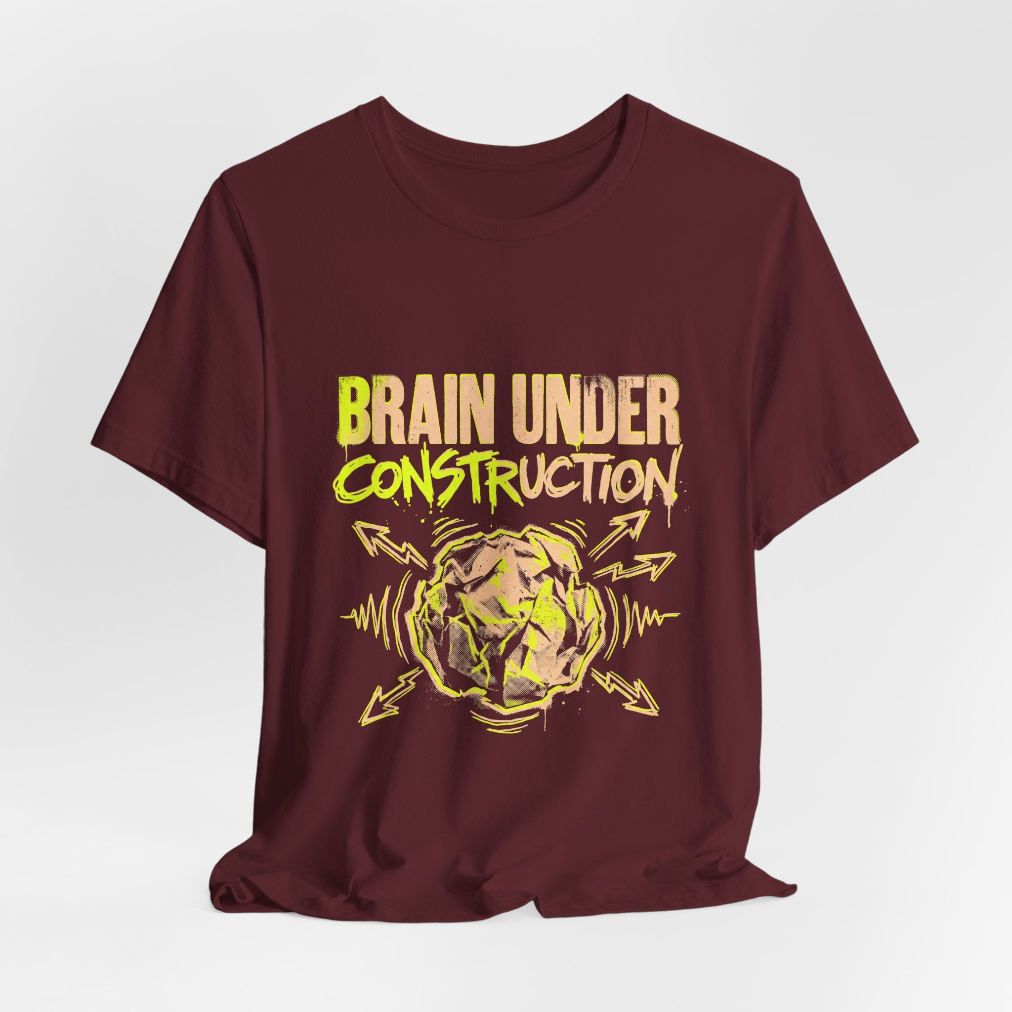 Brain Under Construction Funny Mom Gift Shirt Mom Life Tee