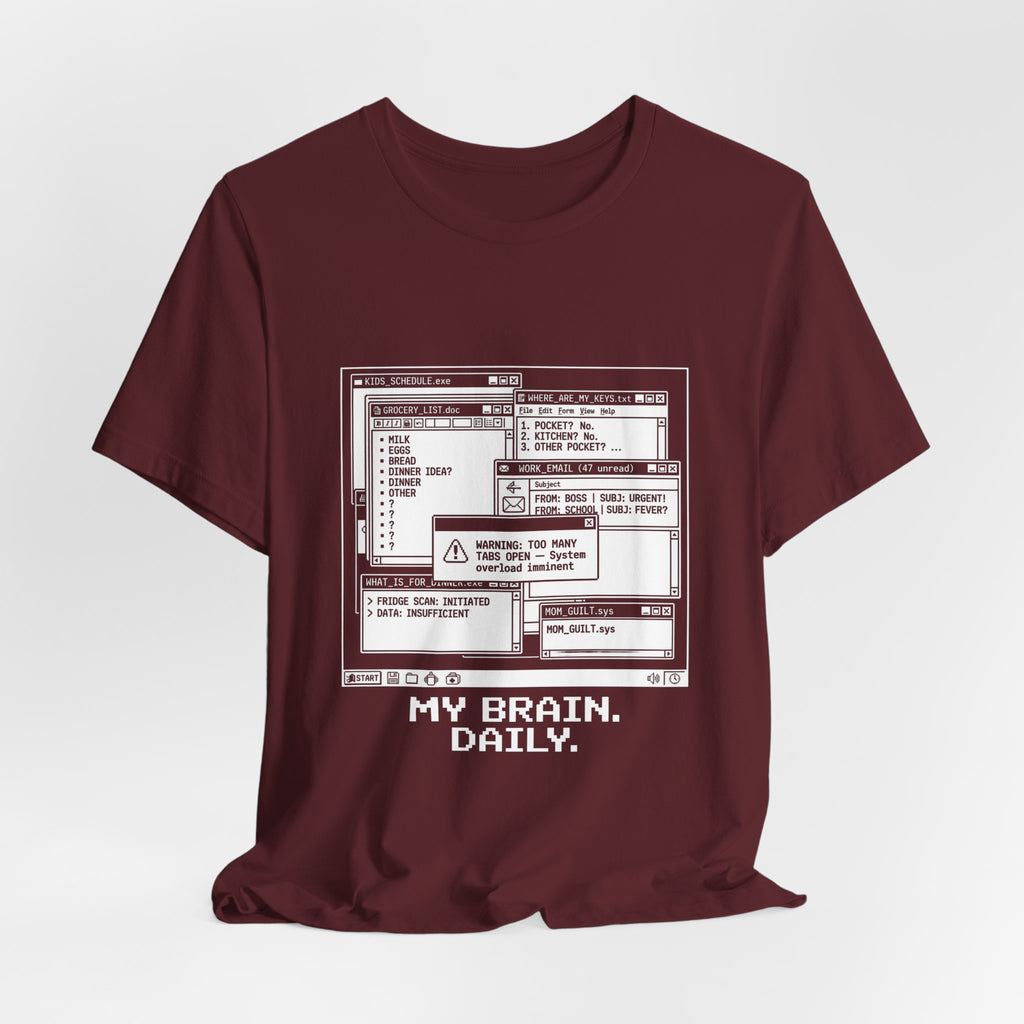 Mama Brain Tabs -  Funny Mom Gift, Sarcastic Mom Tee