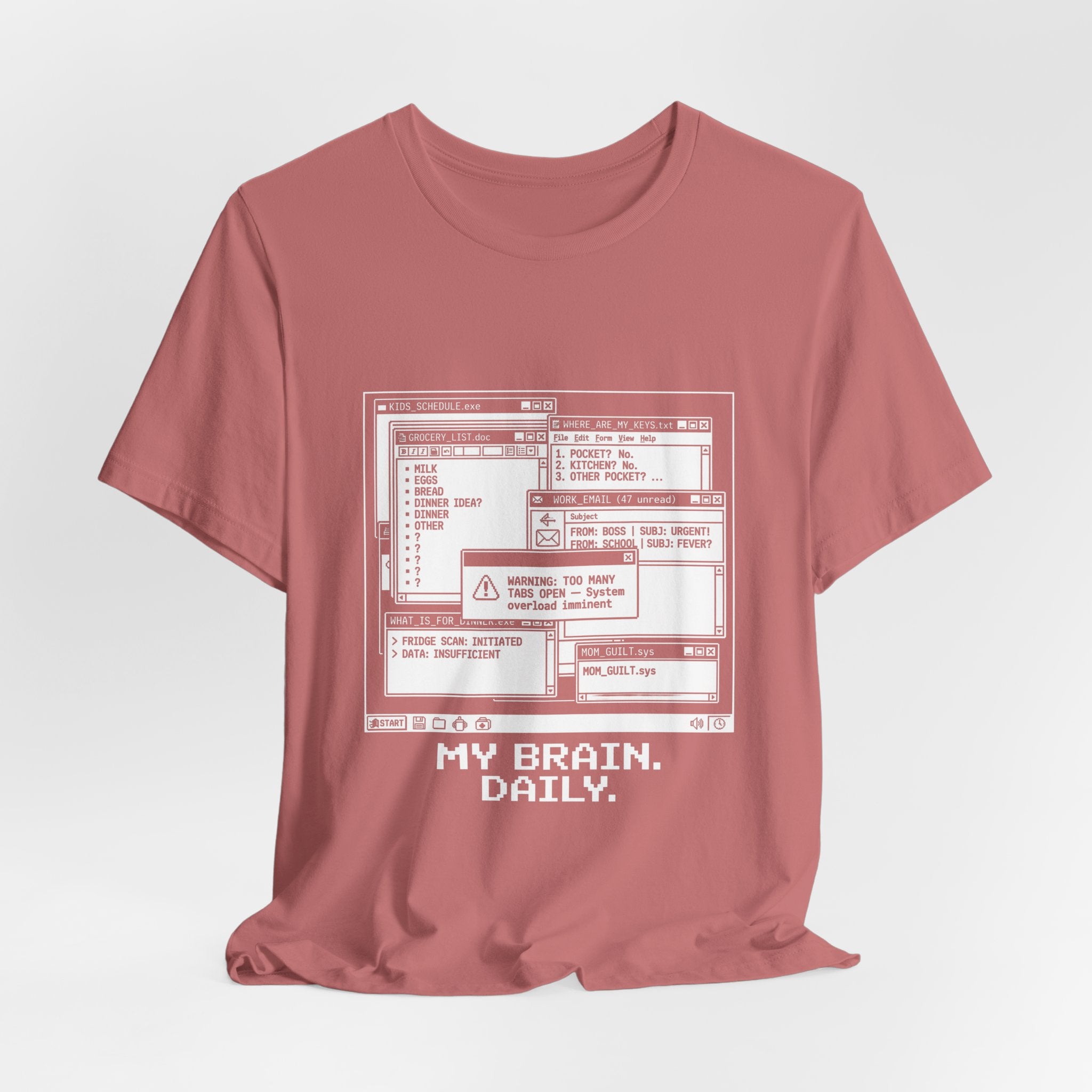 Mama Brain Tabs -  Funny Mom Gift, Sarcastic Mom Tee