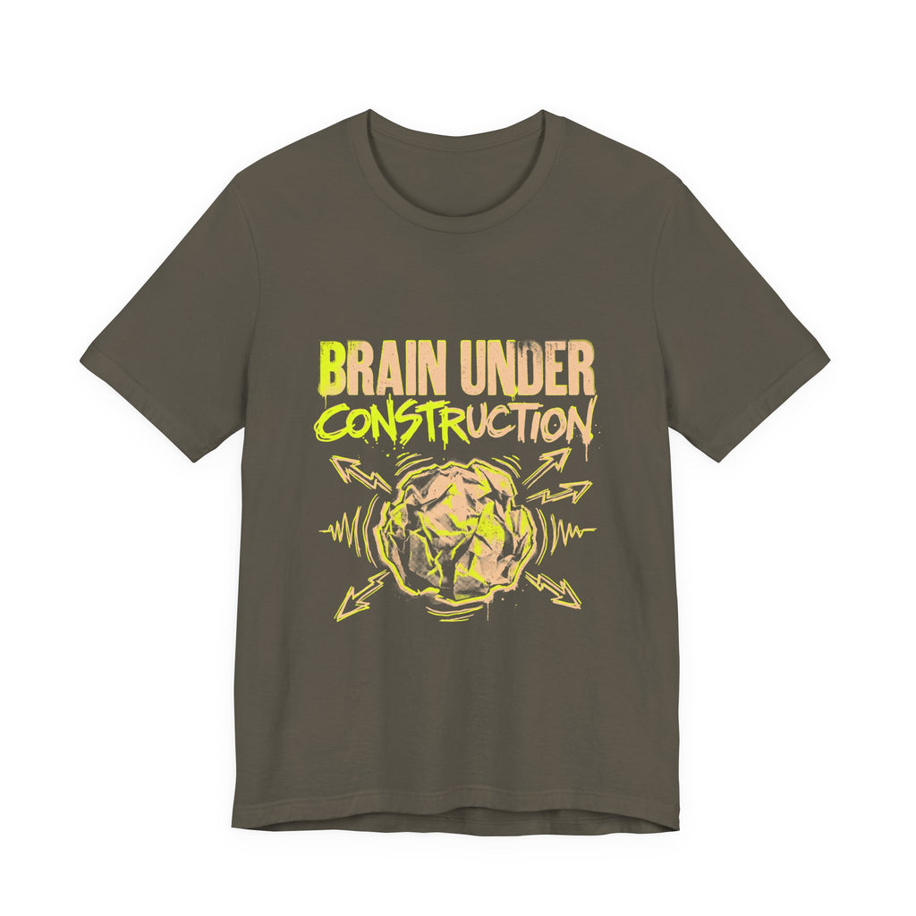 Brain Under Construction Funny Mom Gift Shirt Mom Life Tee