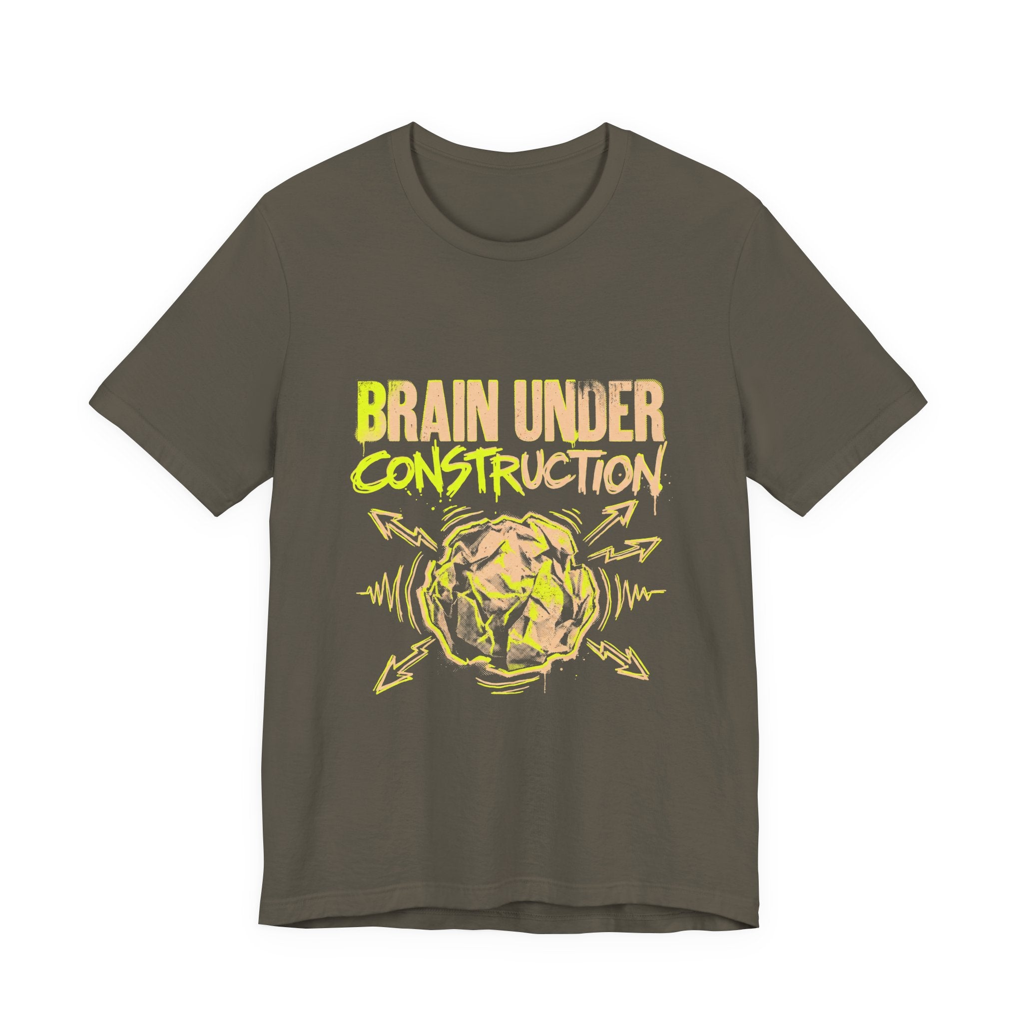 Brain Under Construction Funny Mom Gift Shirt Mom Life Tee