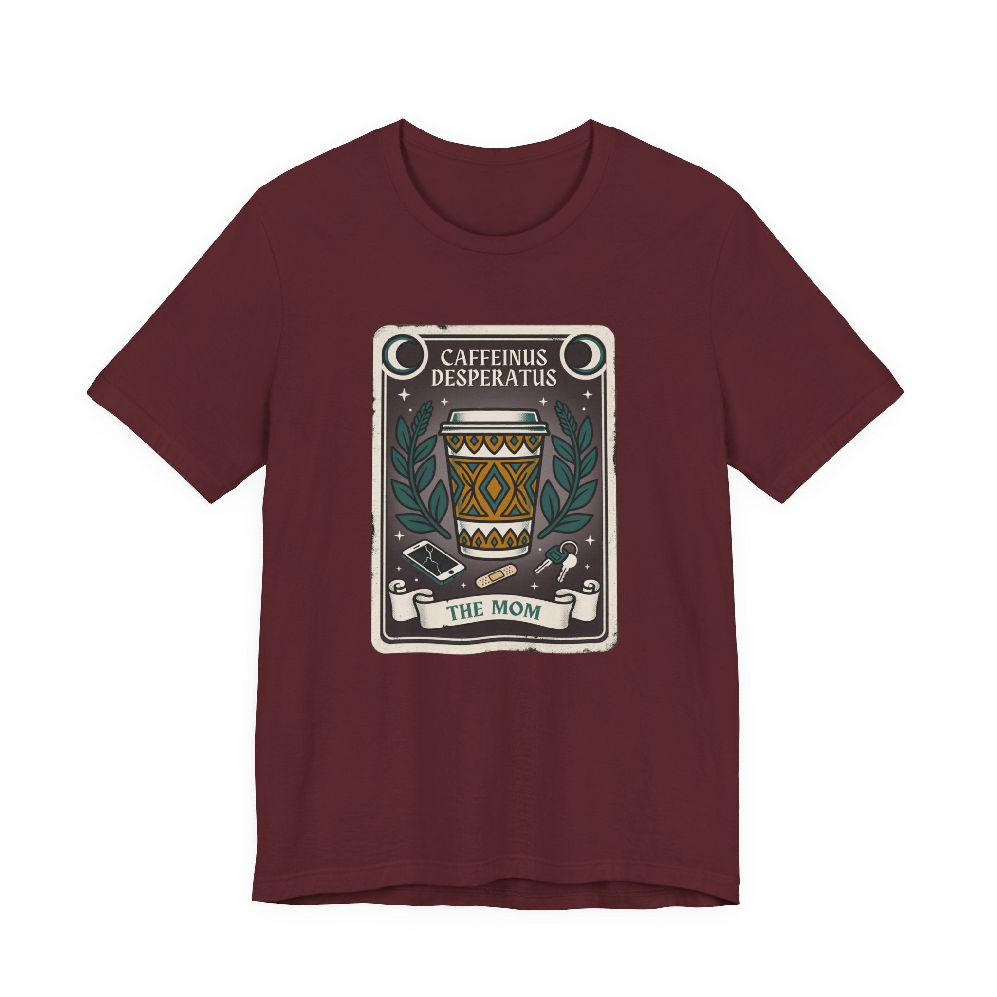 Caffeinus Desperatus Funny Mom T-Shirt Sarcastic Gift