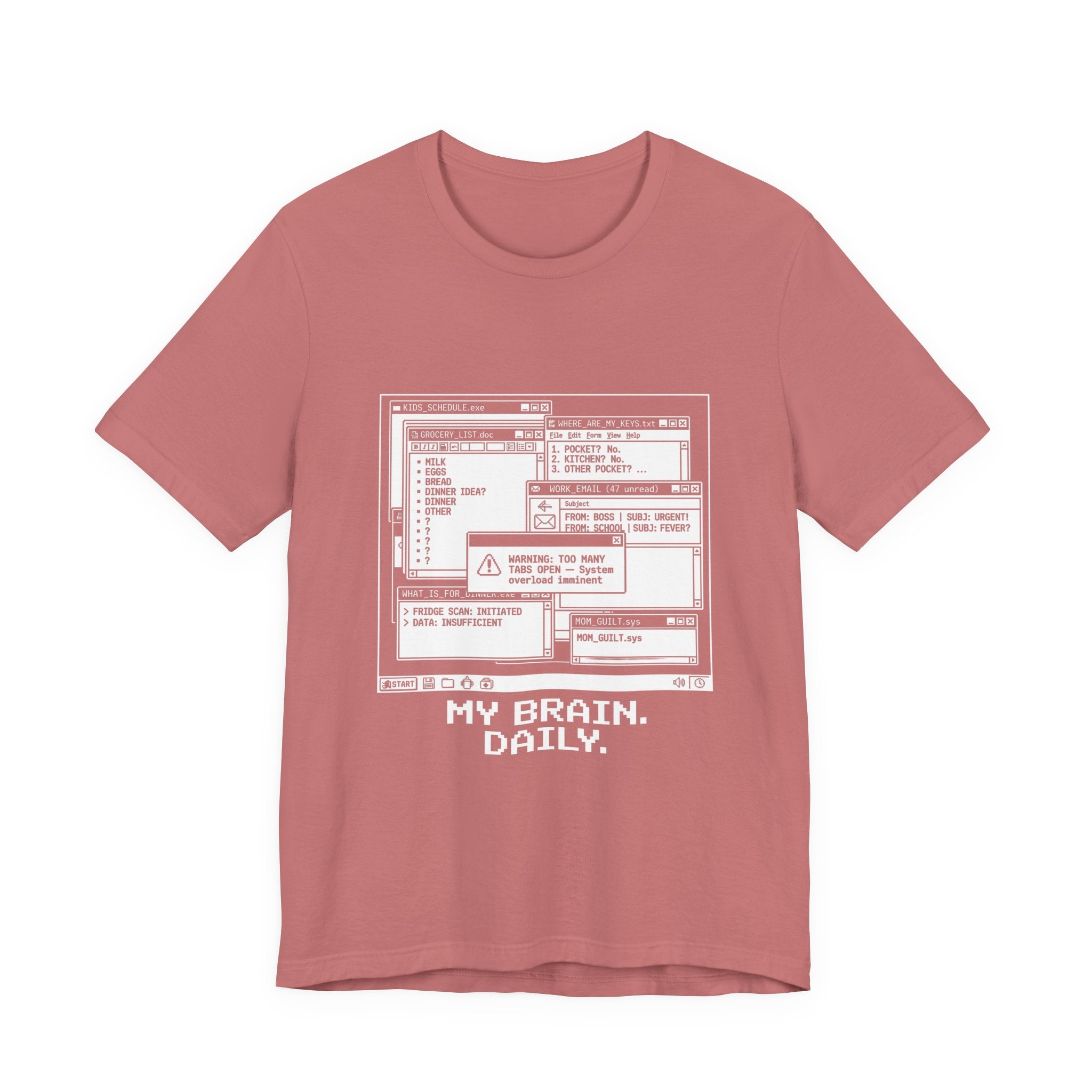 Mama Brain Tabs -  Funny Mom Gift, Sarcastic Mom Tee