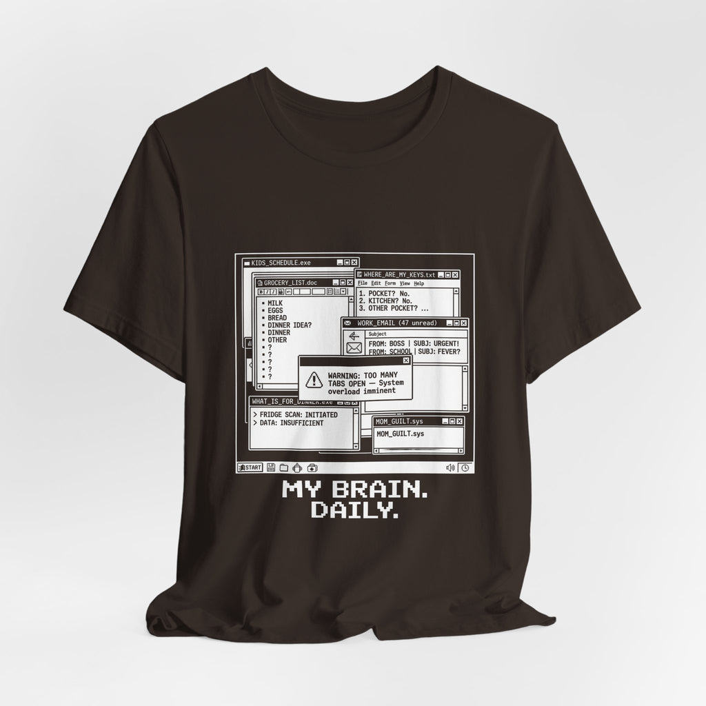 Mama Brain Tabs -  Funny Mom Gift, Sarcastic Mom Tee