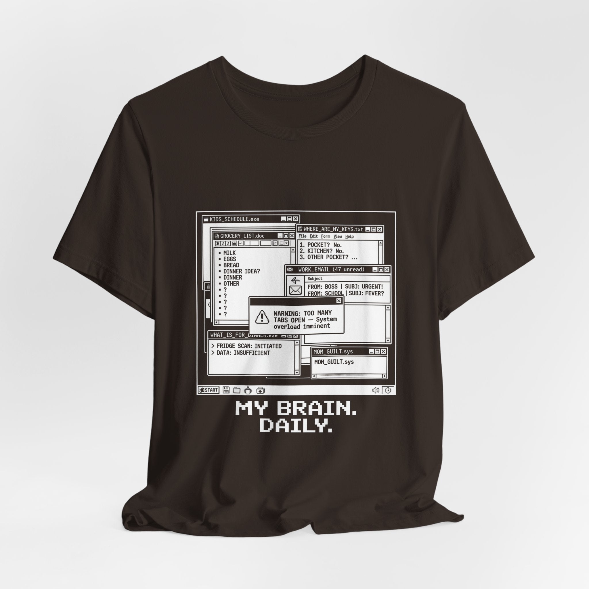 Mama Brain Tabs -  Funny Mom Gift, Sarcastic Mom Tee