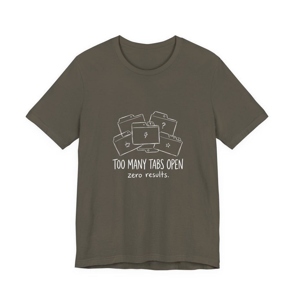 Too Many Tabs Open Funny Mom T-Shirt Sarcastic Mom Tee