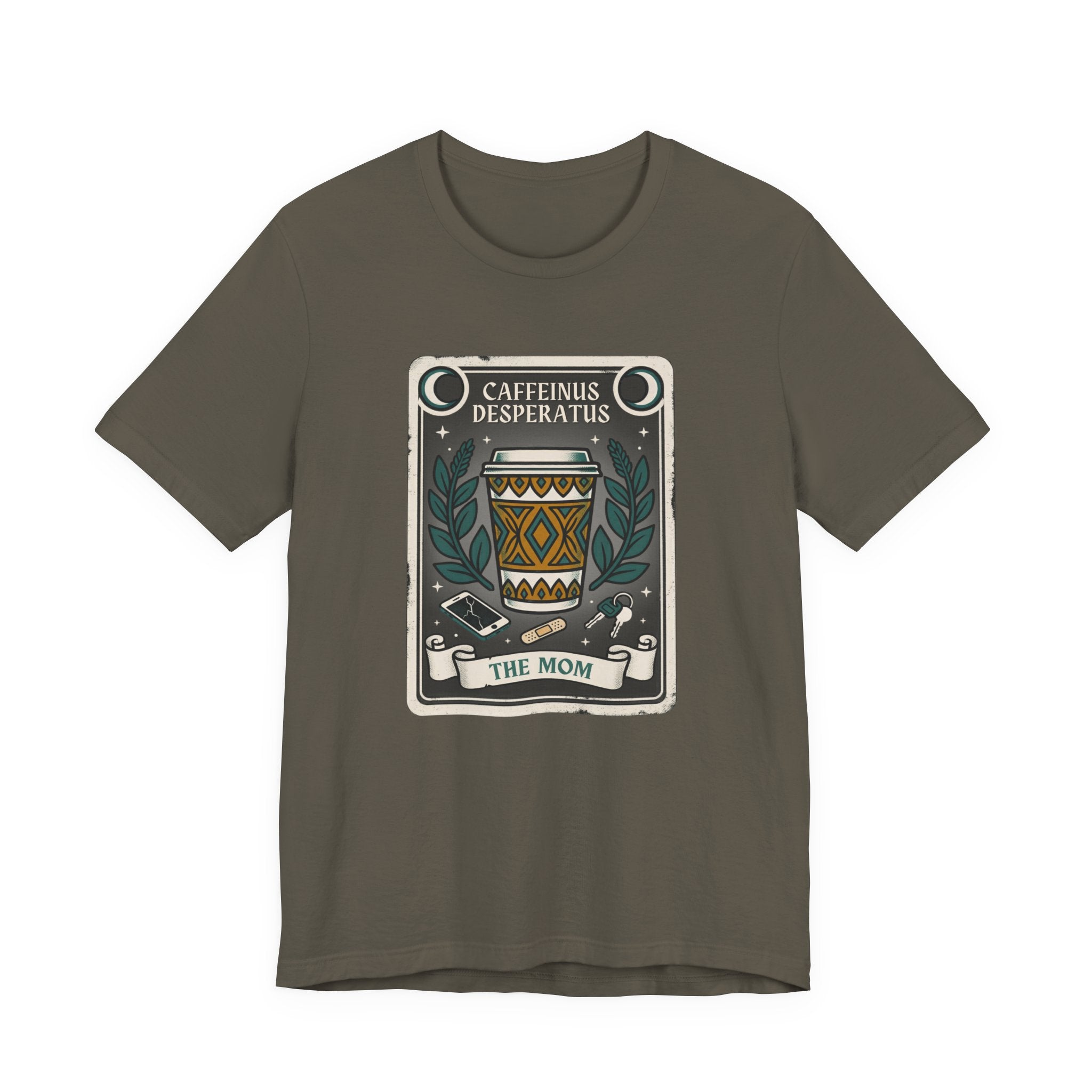 Caffeinus Desperatus Funny Mom T-Shirt Sarcastic Gift