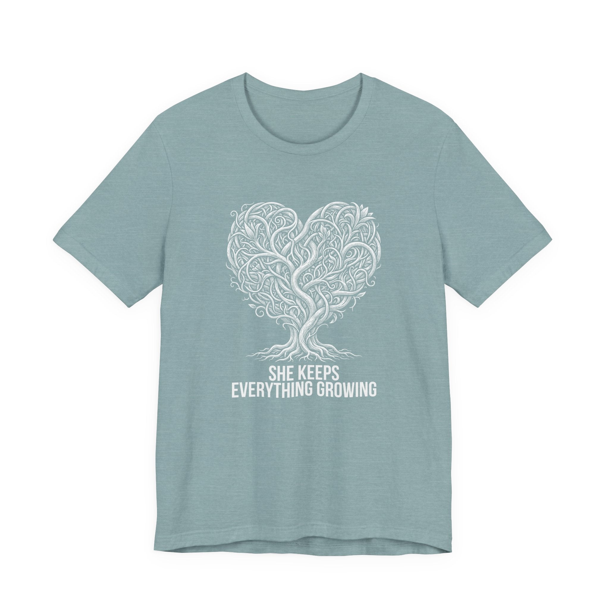She Keeps Everything Growing - Mothers Day T-Shirt - Gift For Mom