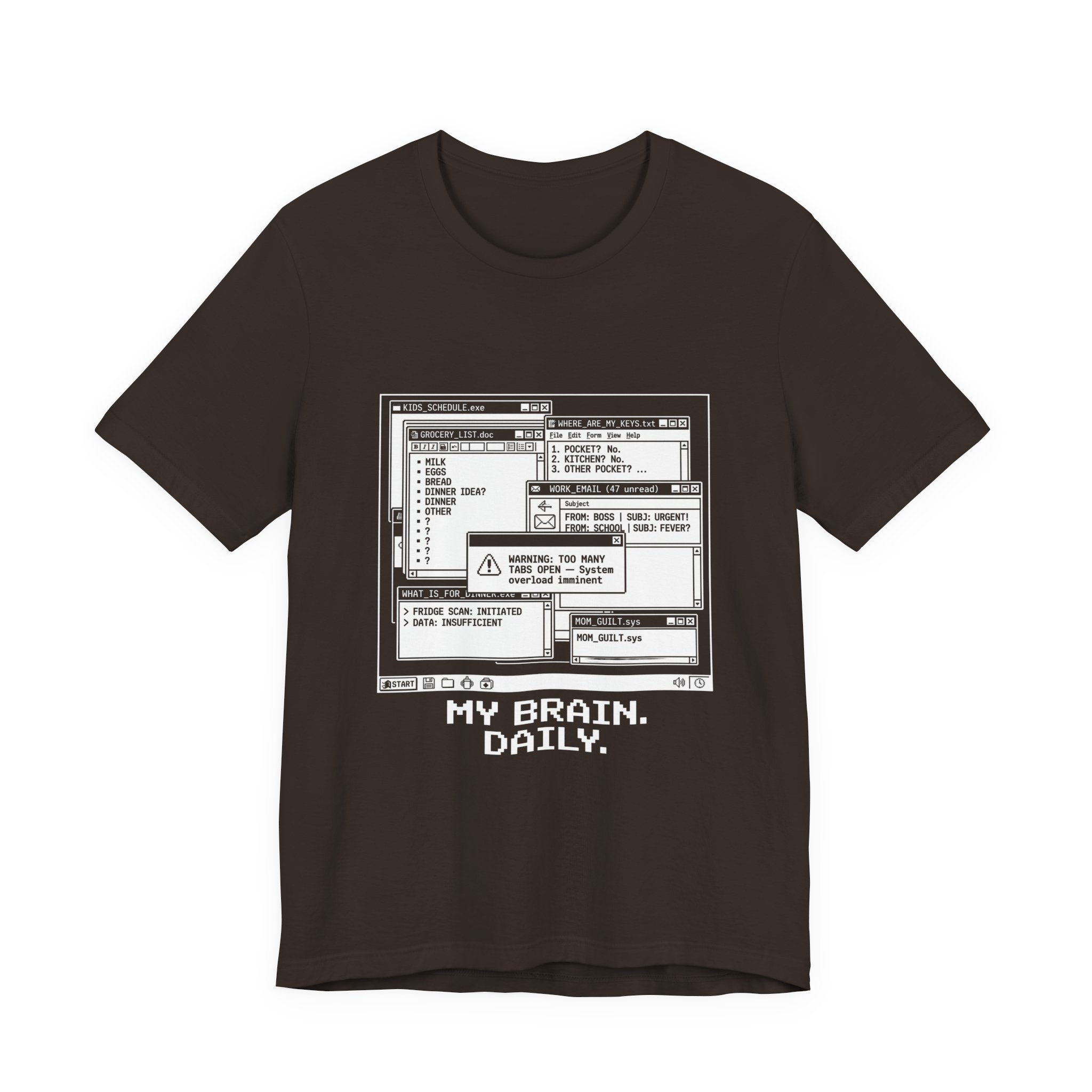 Mama Brain Tabs -  Funny Mom Gift, Sarcastic Mom Tee