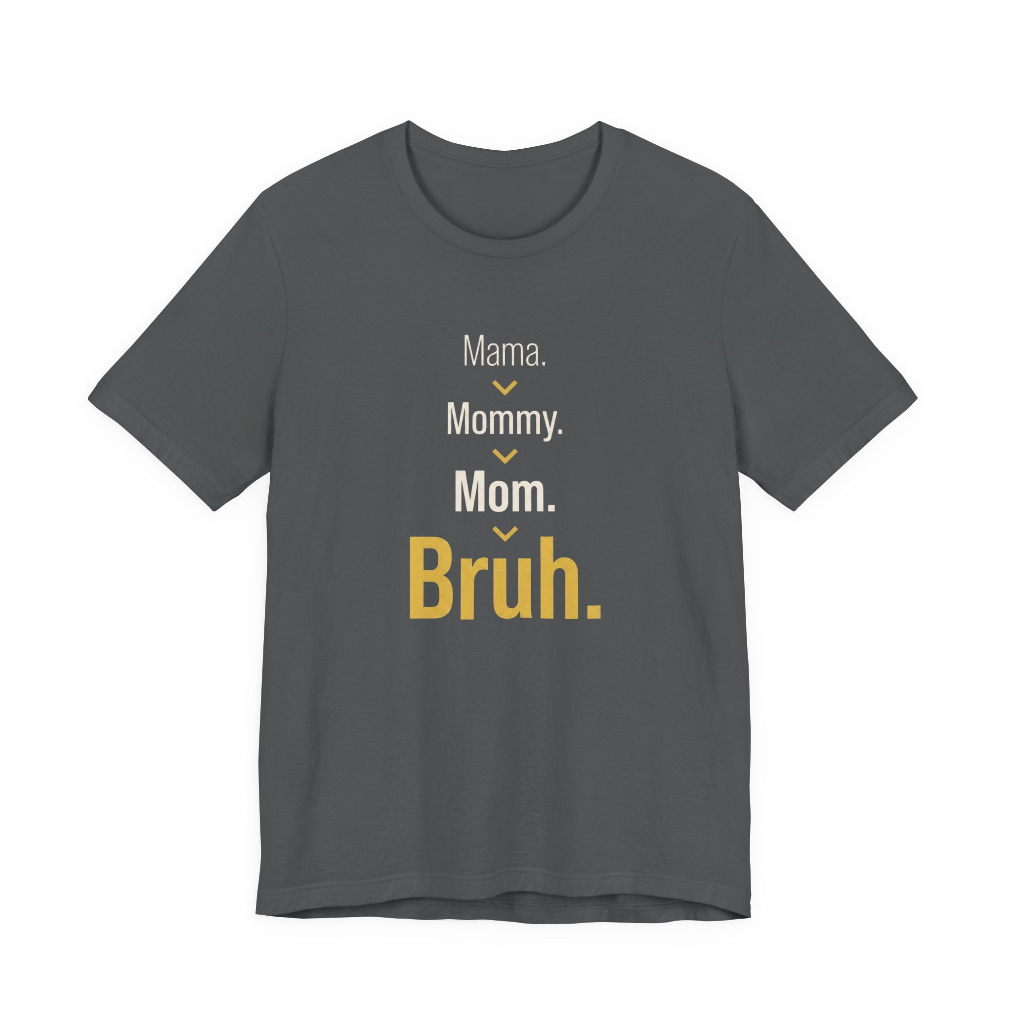 Mama. Mommy. Mom. Bruh- Sarcastic Motherhood T-Shirt