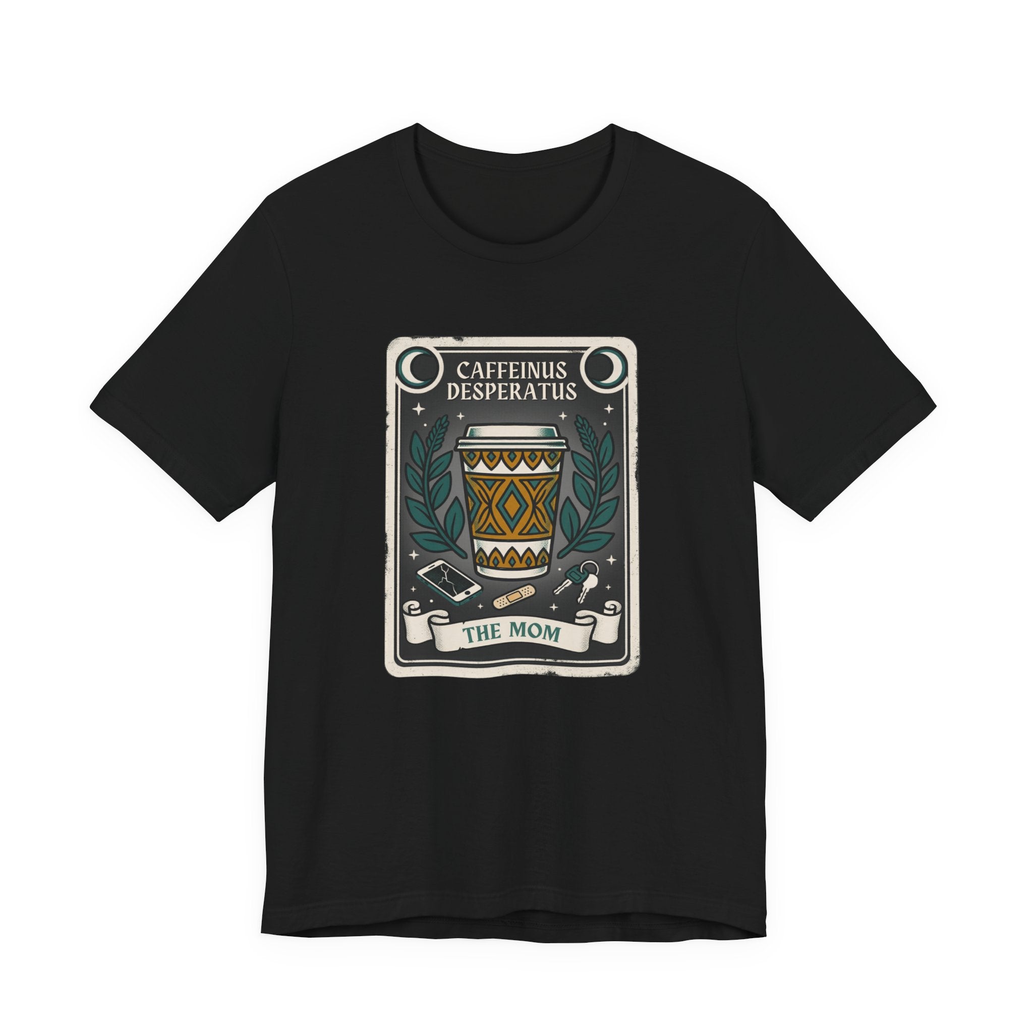 Caffeinus Desperatus Funny Mom T-Shirt Sarcastic Gift