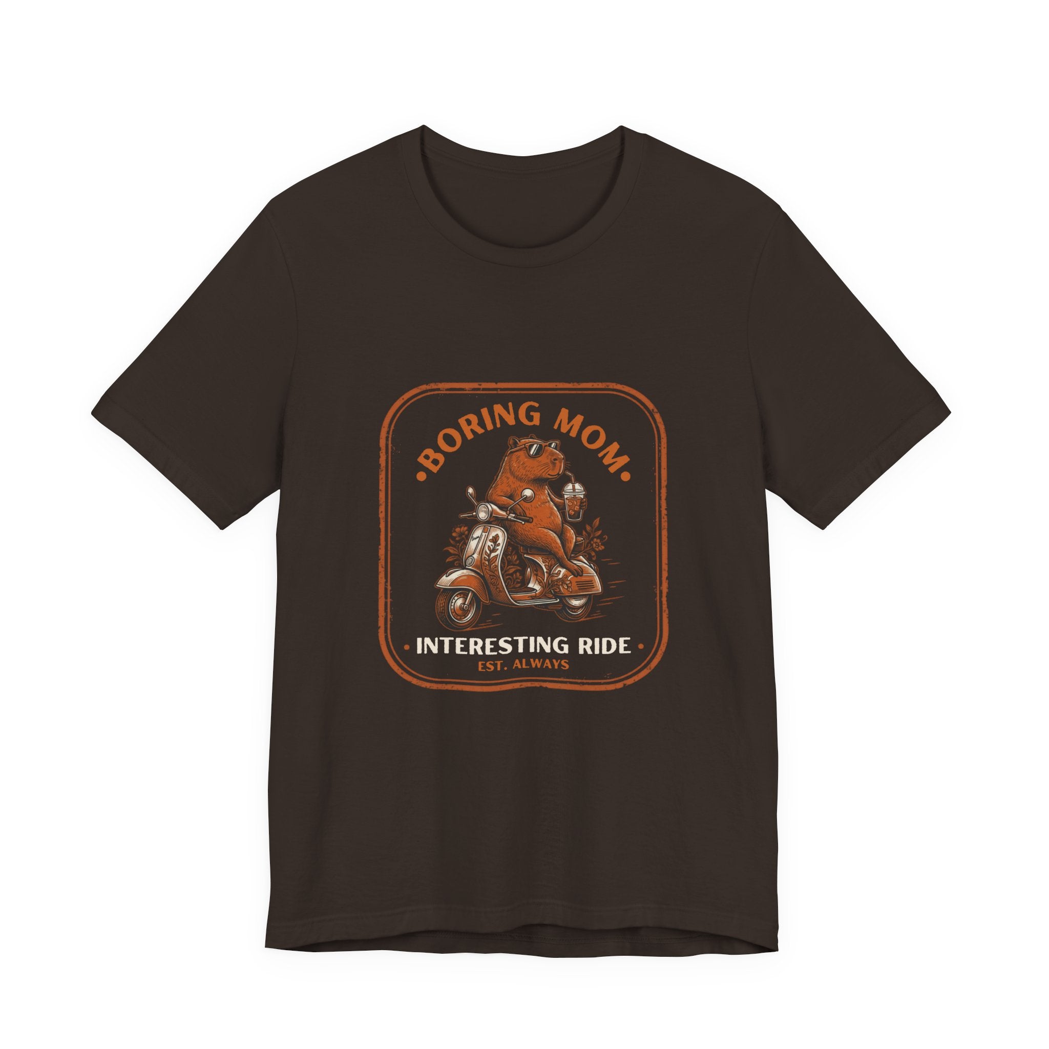 Boring Mom Interesting Ride Funny Mom T-Shirt Real Motherhood