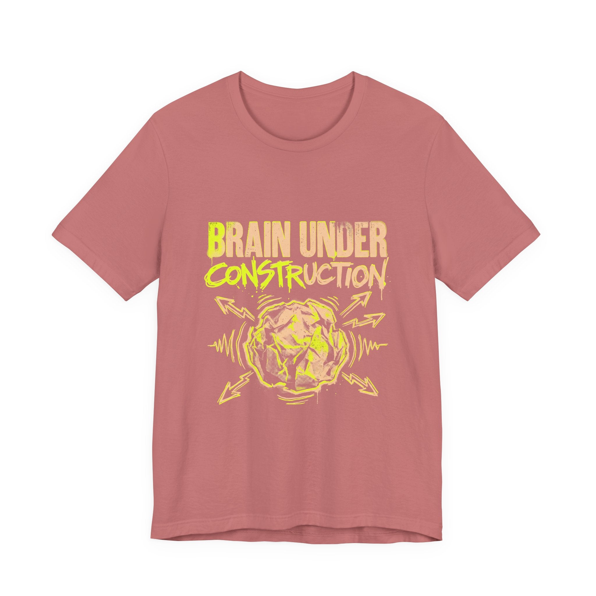 Brain Under Construction Funny Mom Gift Shirt Mom Life Tee