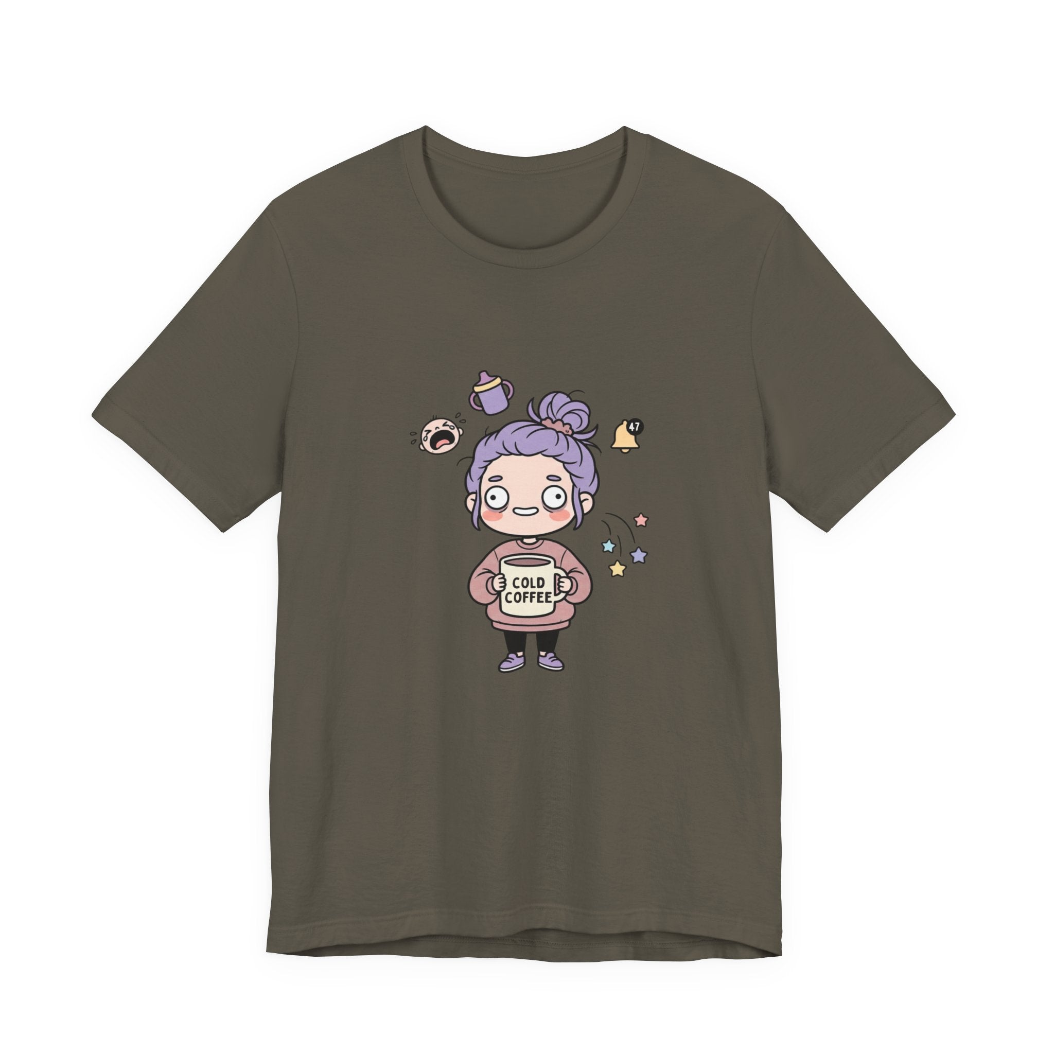Tired Mom Kawaii Funny Mom Shirt | Relatable Mom Life Apparel